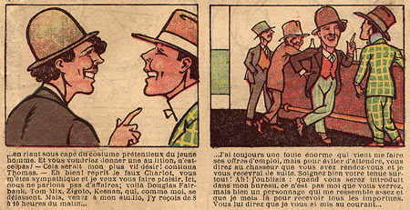 Bedgood Tournera chez Charlot (Les Belles Images, 13-11-1924)