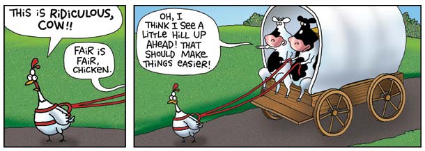 2 Cows and a Chicken by Steve Skelton