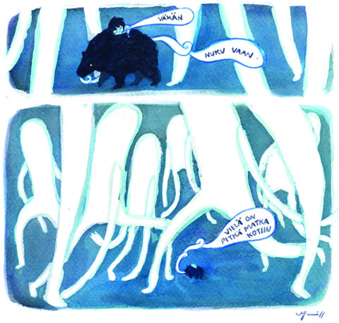 Maan korvessa kulkevi by Mari Ahokoivu