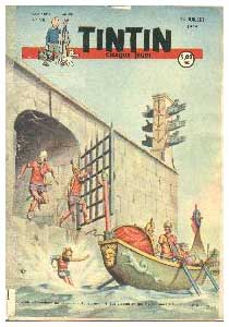 Tintin cover, by Raoul Auger