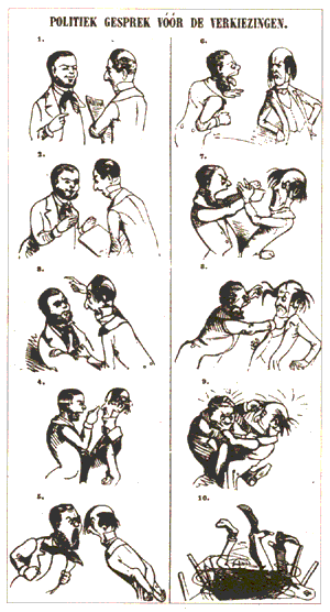 Politiek Gesprek before the Elections, by C. le Blansch