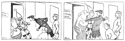 Bulletje en Boonestaak ontmoeten Jopie Slim en Dikkie Bigmans