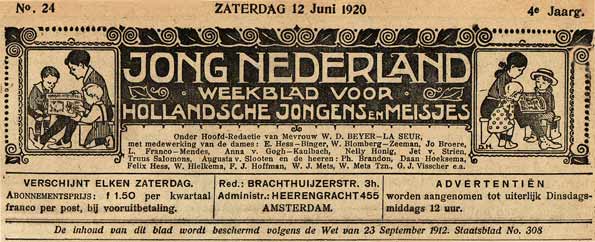 Jong Nederland, 1920