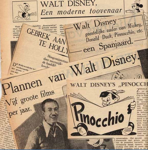 krantenartikelen over Walt Disney