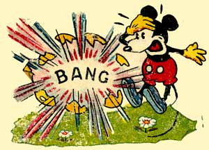 Mickey Mouse sticker, jaren 30