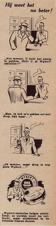 Wybert reclamestrip door Peter Lutz