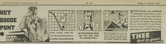 Reclamestrip voor thee