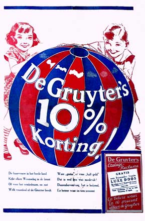 advertentie van De Gruyter