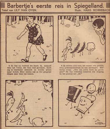 Barbertjes Eerste Reis in Spiegelland, door Hans Borrebach 1933
