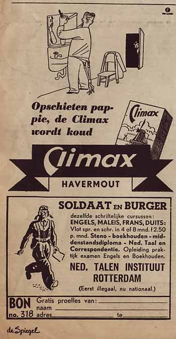 reclames uit De Spiegel