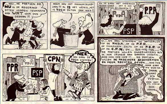 strip van Henk Groeneveld uit Stripje nummer 13 (maart 1974)
