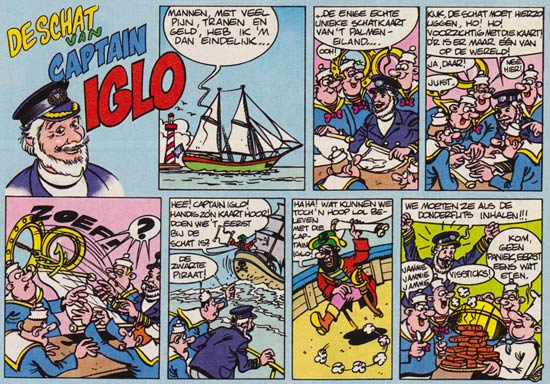 Kapitein Iglo strip uit Donald Duck