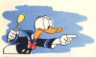 Donald Duck voedt op