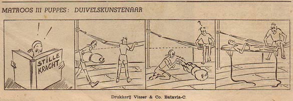 Matroos III Puppes, strip uit mei 1947