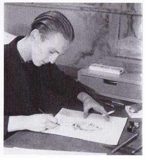 Albert van Beek in de studio