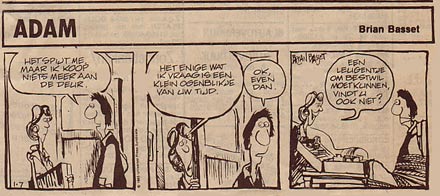 Dutch version of 'Adam@Home' from Brabants Nieuwsblad (1-1987)