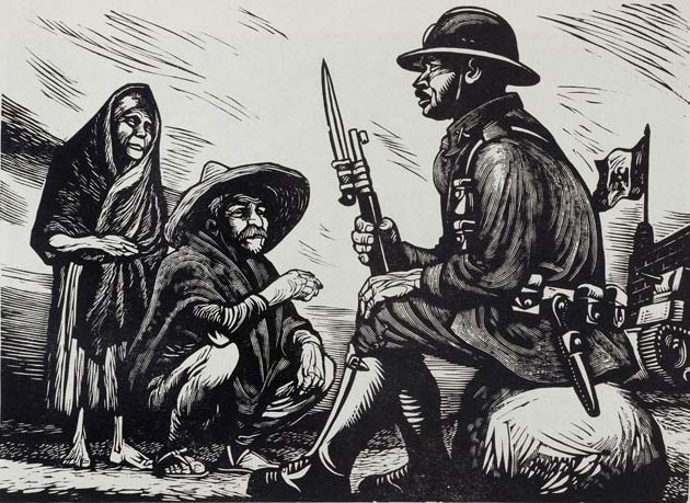 Woodcut by Alberto Beltran