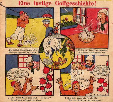 front page comic for Der Schmetterling by Benze