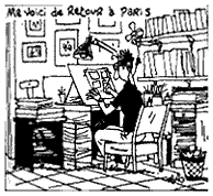 Charles Berberian self-portrait