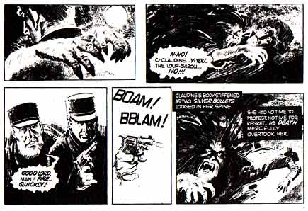 half page from Vampirella (January 1975), by Luis Bermejo