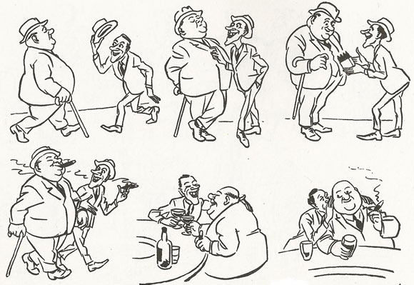 Comic art by Herluf Bidstrup