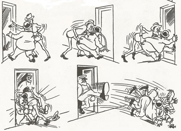 Comic art by Herluf Bidstrup