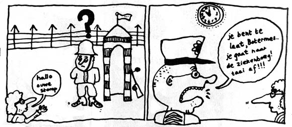 Comic strip for Tante Leny by Bill Bodewes