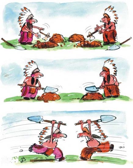 Comic strip by Toso Borkovic