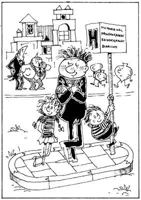 Illustration for 1977 calendar, by Hans Brouwer