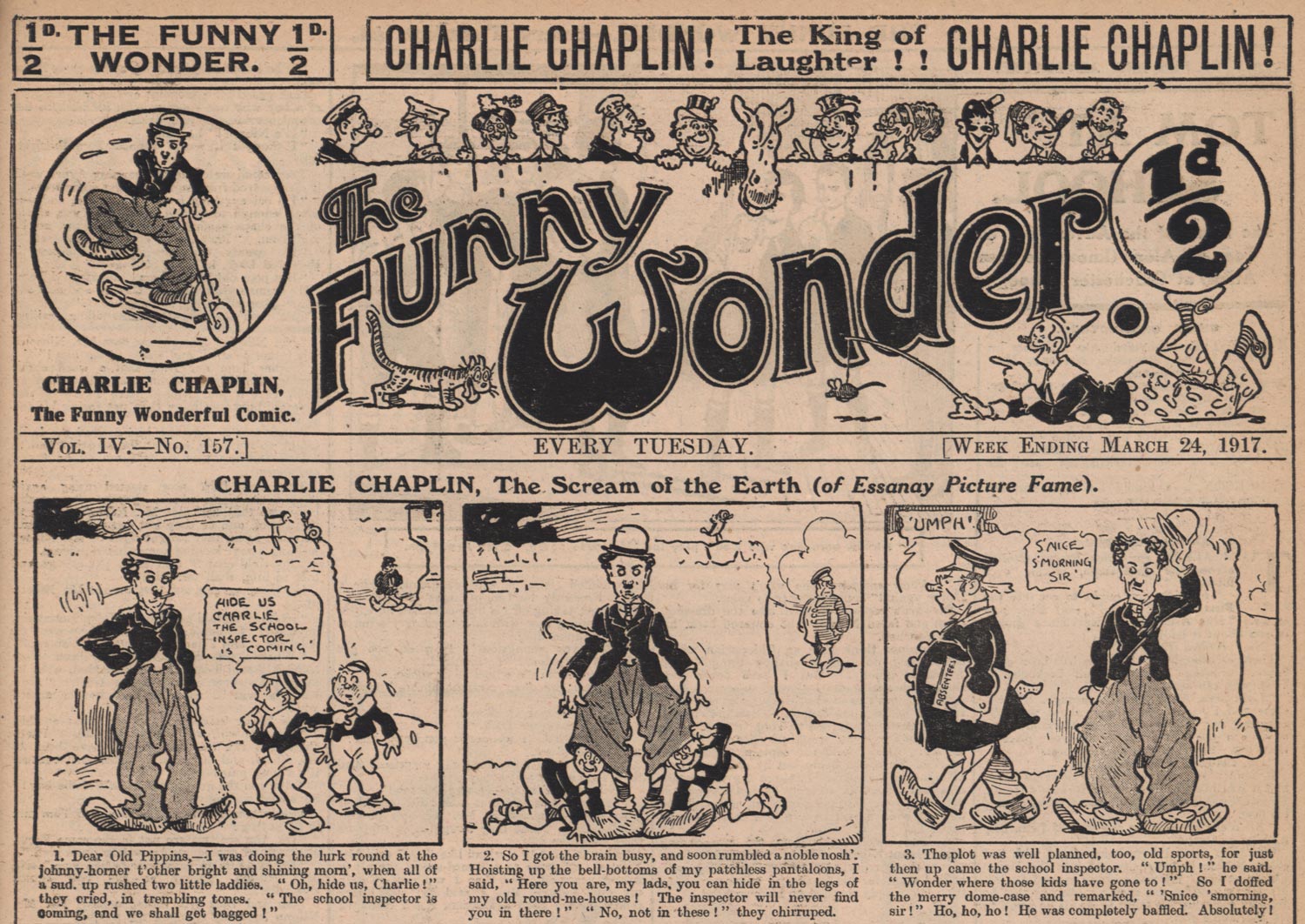 Charlie Chaplin by Bertie Brown