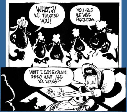 Little Bo Peep gets it from her Sheep, by Frank Cammuso