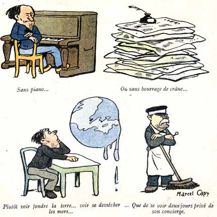comic art by Marcel Capy, 1917