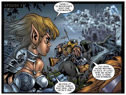 comic art by Sergio Cariello