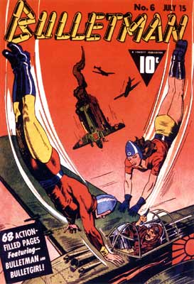 Bulletman cover, by Al Carreno (1942)