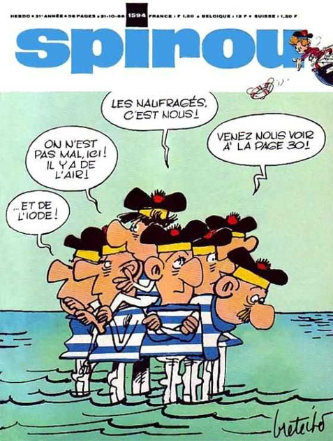 Les Naufragés by Cauvin and Bretecher