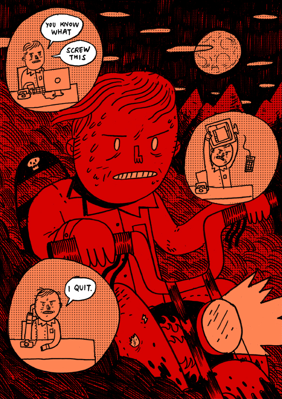 Comic art by Andrea Chronopoulos