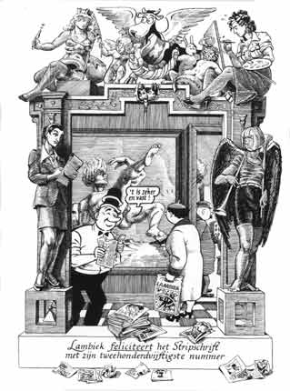 Aart Clerkx in the 250th issue of Stripschrift