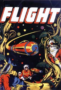 Captain Flight cover, by L.B. Cole (1947)