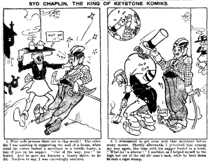 Syd Chaplin, by Freddie Crompton 1916