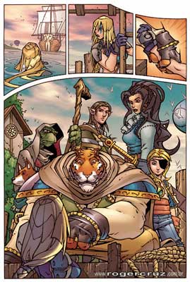 comic art by Roger Cruz