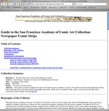 Guide to the San Francisco Academy of Comic Art Collection