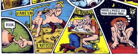 Detail of Angouleme poster by Robert Crumb