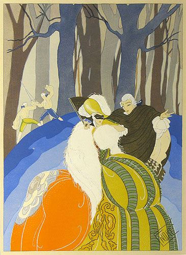 Lithograph by Endré da Passano