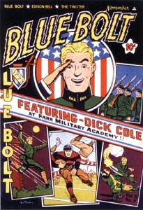 Blue Bolt cover, by Bob Davis (1941)