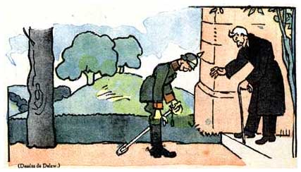 Illustration for La Baïonette, by Georges Delaw (1917)