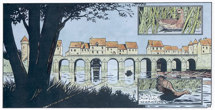 comic art by François Dermaut