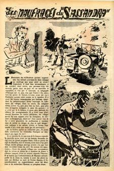 illustrations for Bernadette, art by Alain d'Orange (1952)