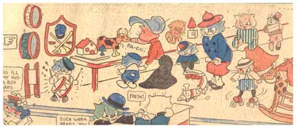 Holiday Shopping in Kit-Kat Town, by Eddie Eks (1904)