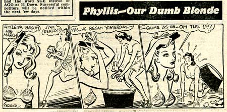 Phyllis - Our Dumb Blonde, by Arthur Ferrier (2/3/1941)
