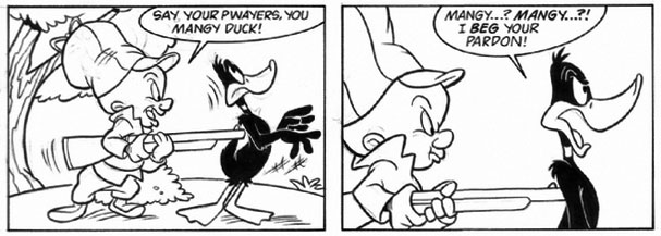 Daffy Duck and Elmer Fudd Sunday